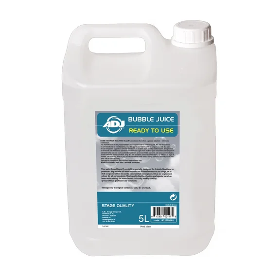 ADJ Bubble Juice Ready Mix 5 Liter Жидкость для генератора мыльных пузырей