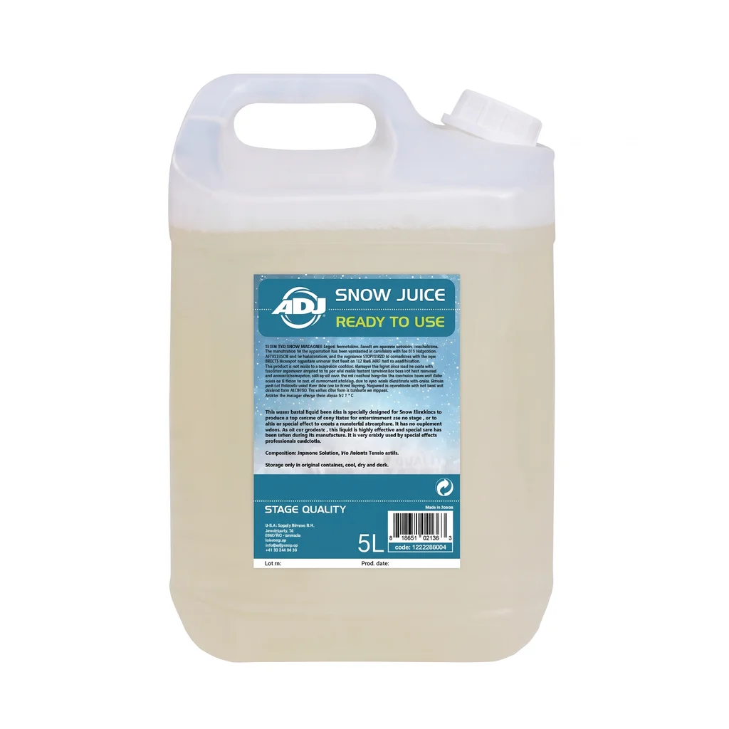 ADJ Snow Juice 5 Liter Жидкость для генератора снега