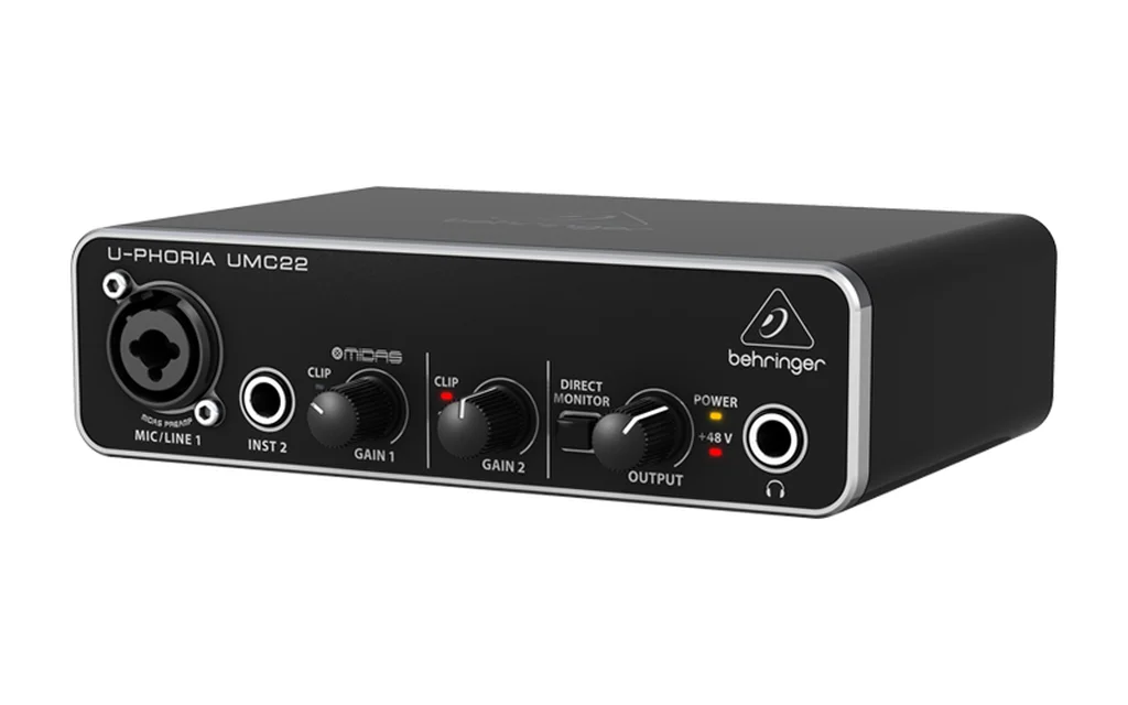 Аудиоинтерфейс Behringer UMC22, фото №1