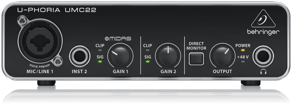 Behringer U‑Phoria UMC22 USB‑аудиоинтерфейс, фото №1