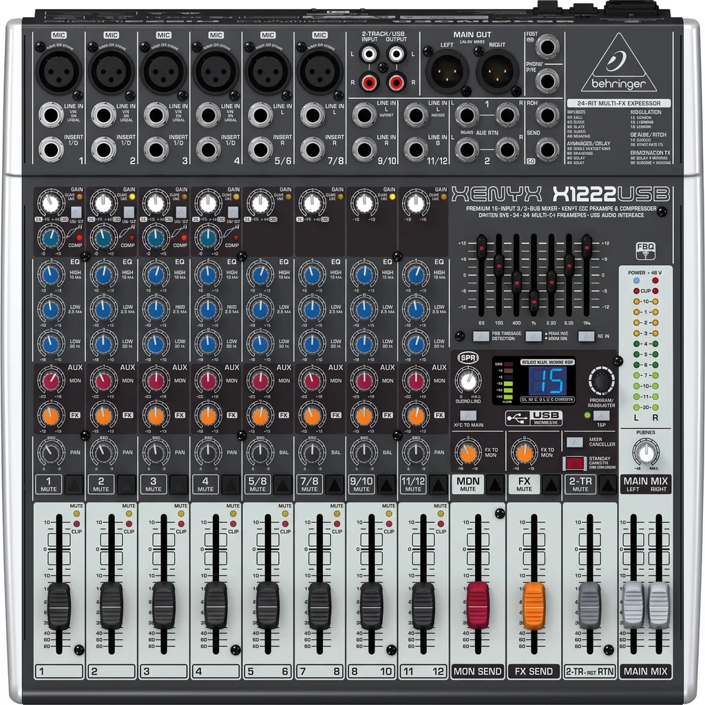 Behringer Xenyx X1222USB Микшерный пульт, фото №1