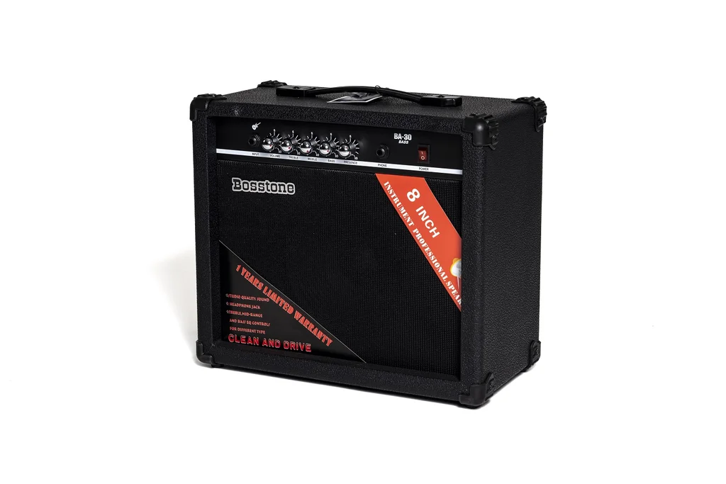 Bosstone BA-30W Black Комбоусилитель для бас гитары, 30 Ватт