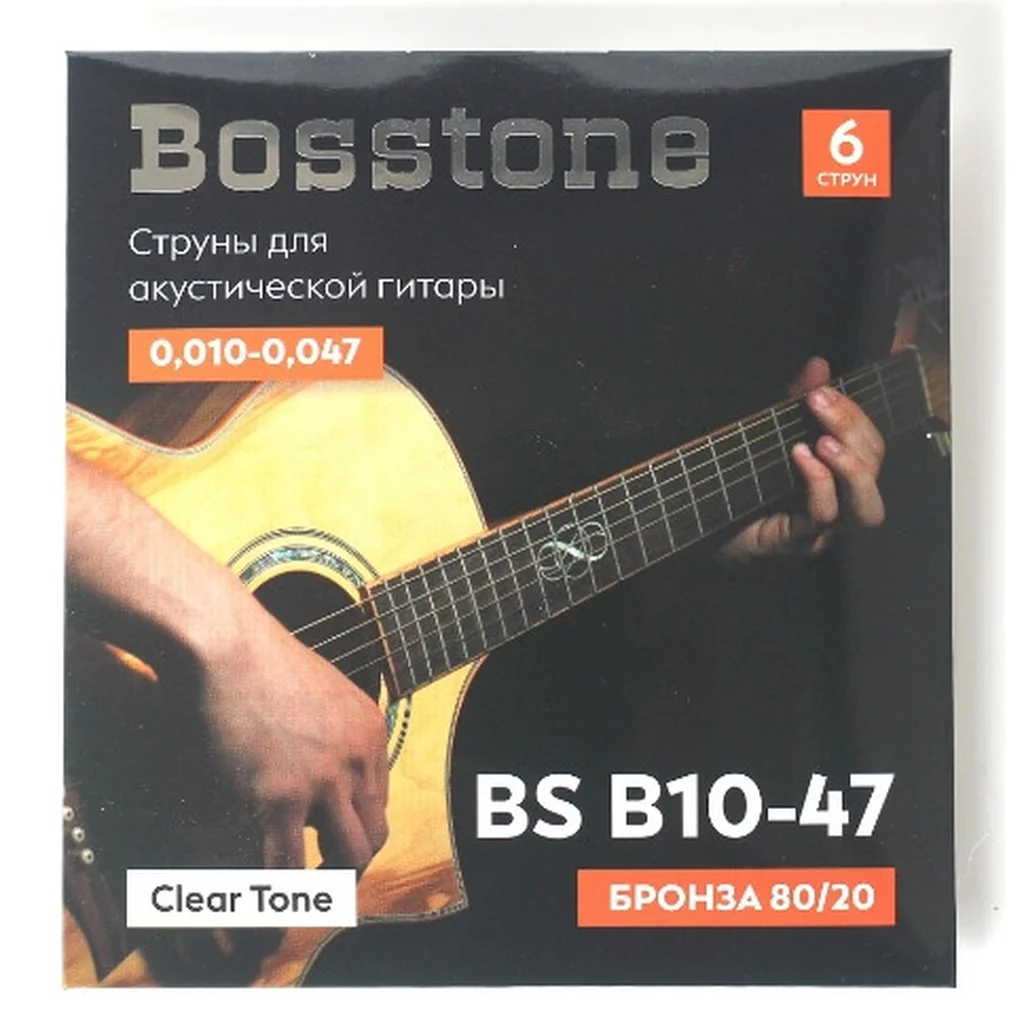 Bosstone Clear Tone AS B10-47 Струны для акустической гитары, фото №2