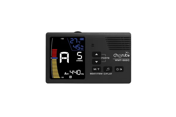 Cherub WMT-565C Метроном / тюнер / тон-генератор, с термометром и гигрометром,
