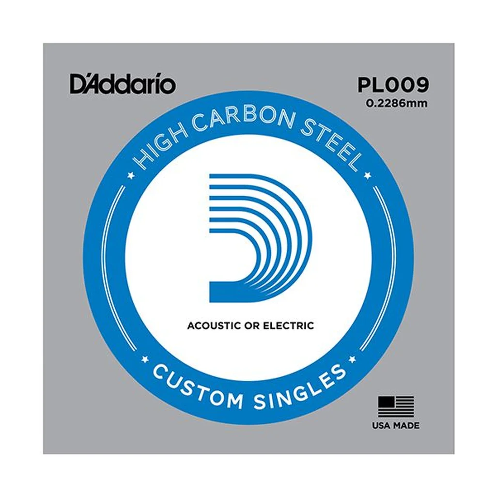 D'ADARIO PL009 PLAIN STEEL Отдельная струна, диаметр 0,009