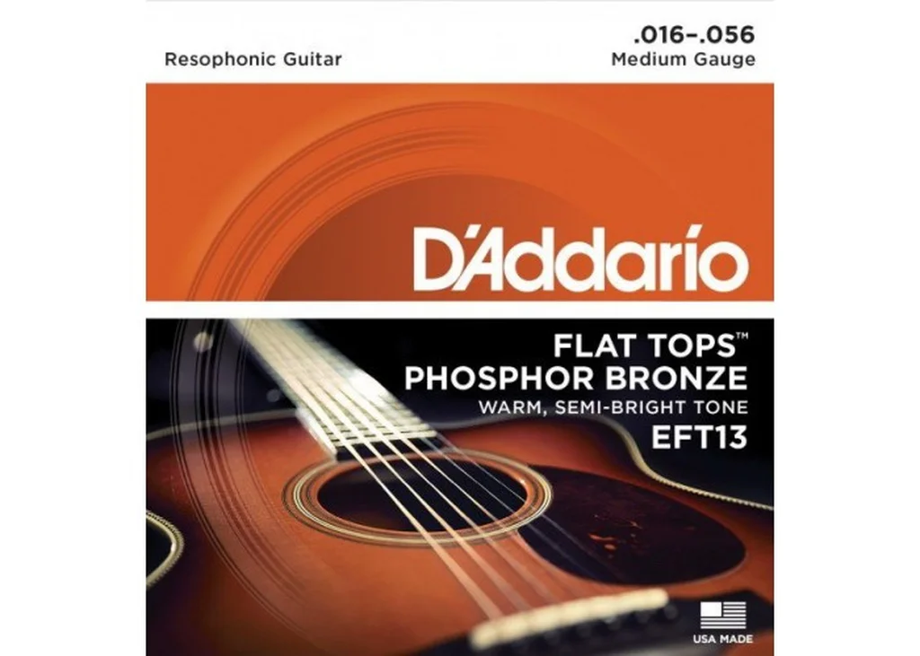 D`Addario EFT13  Струны для акустической гитары фосфор/ бронза 16-56*
