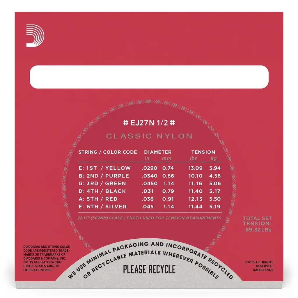 D'Addario EJ27N-1/2 Струны для классической гитары, фото №2