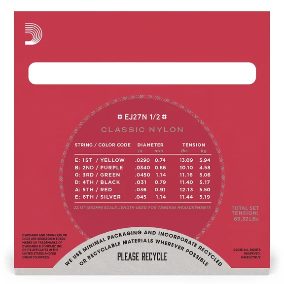 D'Addario EJ27N-1/2 Струны для классической гитары - 1