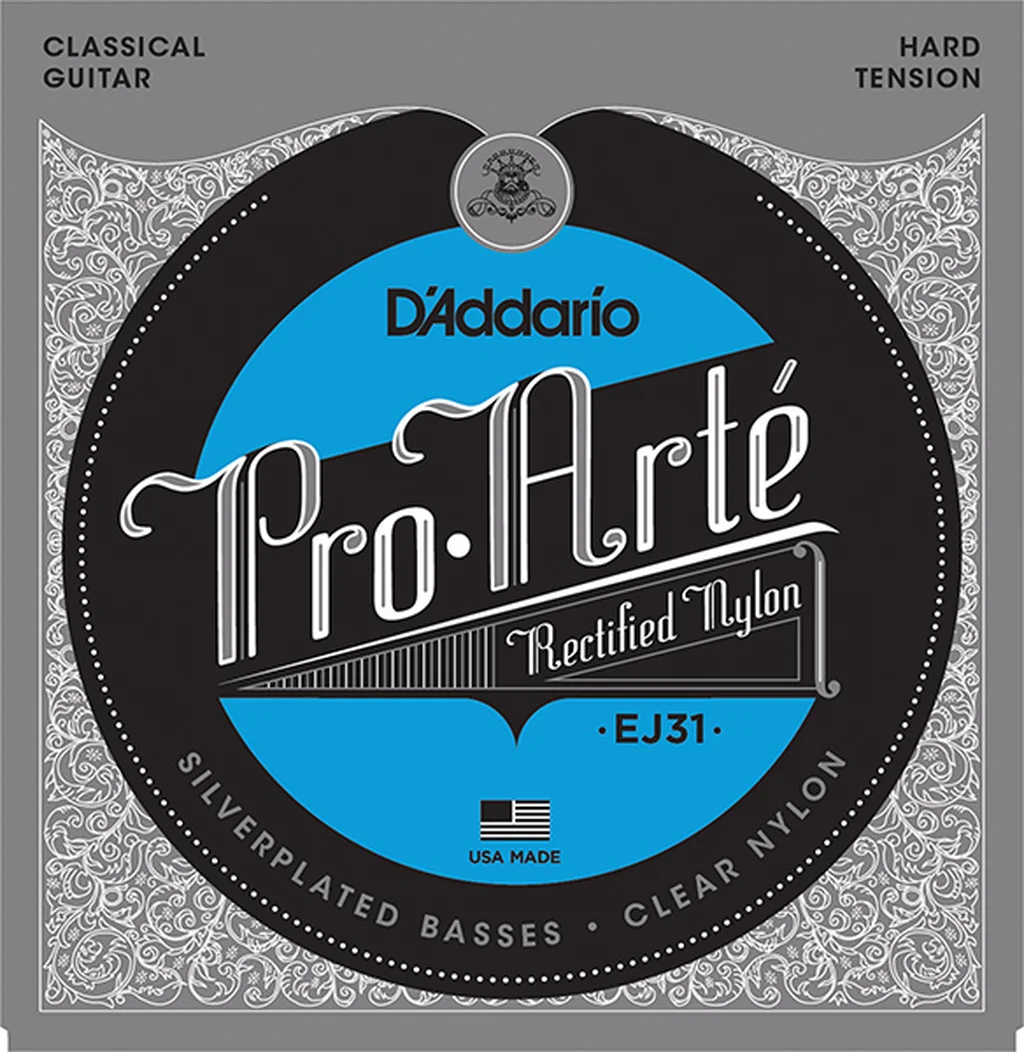 D'Addario EJ31 - струны для классической гитары, серебро (Silver), Hard Tension, фото №1