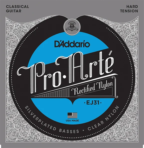 D'Addario EJ31 - струны для классической гитары, серебро (Silver), Hard Tension - 0