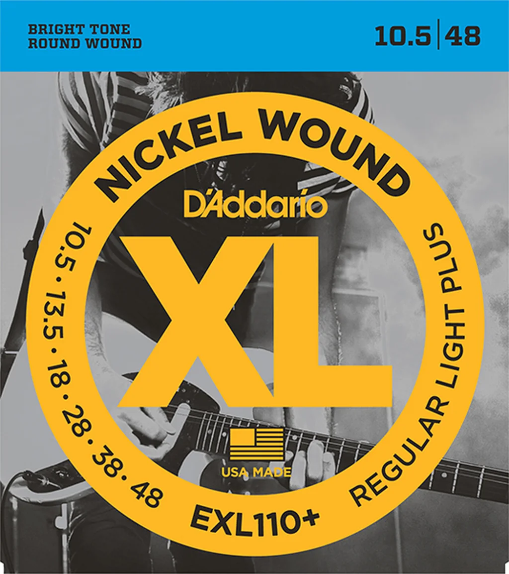 D'ADDARIO EXL110+ Nickel Wound Комплект струн для элекрогитары, 10,5-48