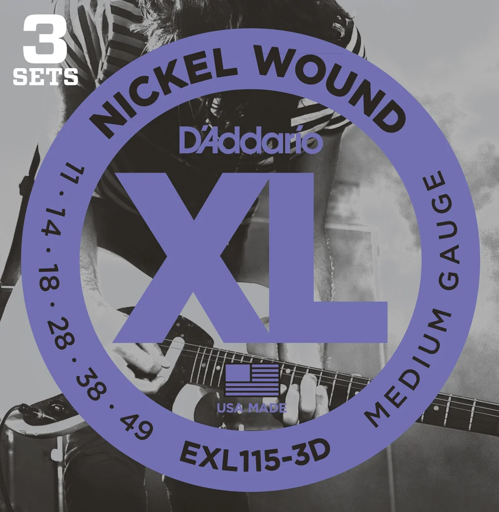 D`Addario EXL115  NICKEL WOUND Струны для электрогитары Blues/Jazz Rock 11-49, фото №2