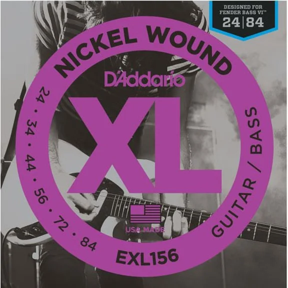 D'Addario EXL156 Струны для электрогитары, баритон, 24-84