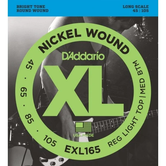 D'ADDARIO EXL165 Nicke Wound Струны для Бас-гитары, 45-105
