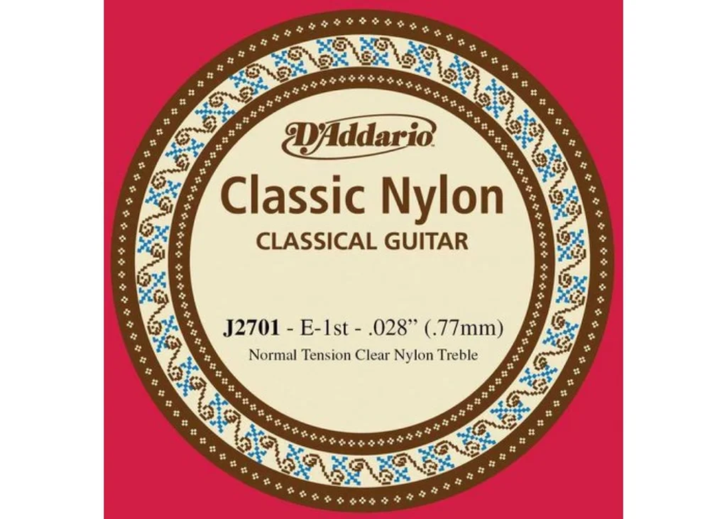 D'Addario J2701 Classical Отдельная 1-ая струна для классической гитары,нейлон, нормальное нат-е