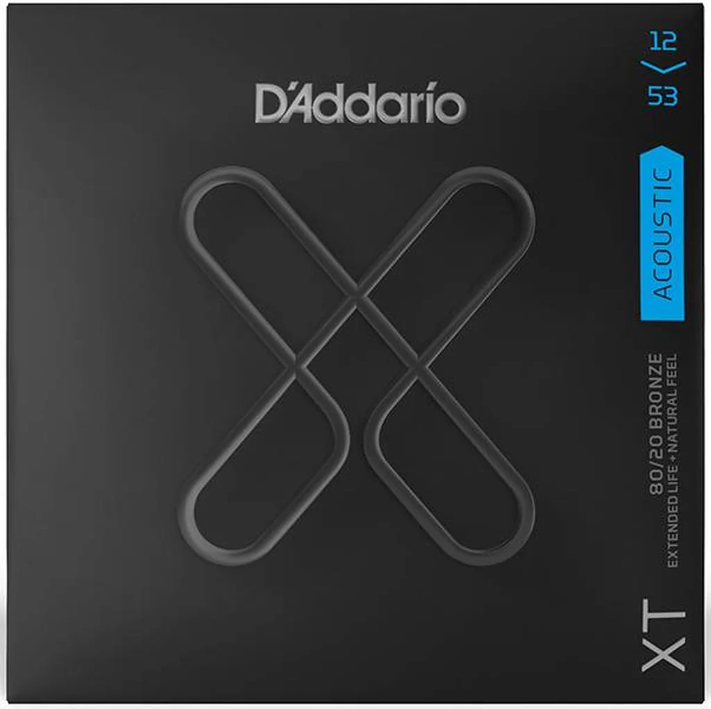D'Addario XTABR1253 XT Комплект струн для акустической гитары 12-53, фото №1