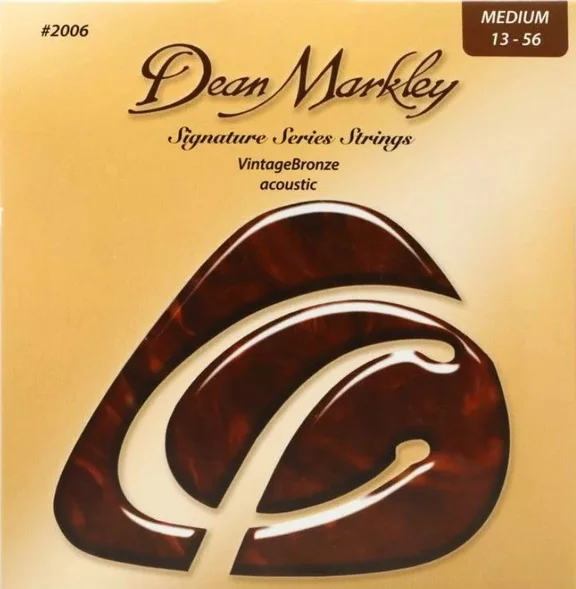 Dean Markley DM2006 Vintage Bronze Комплект струн для акустической гитары, бронза 85/15, 13-56