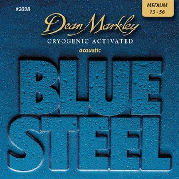 Dean Markley DM2038 Blue Steel Комплект струн для акустической гитары, латунь, 13-56,