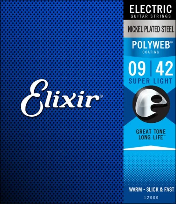 Elixir 12000 POLYWEB Комплект струн для электрогитары