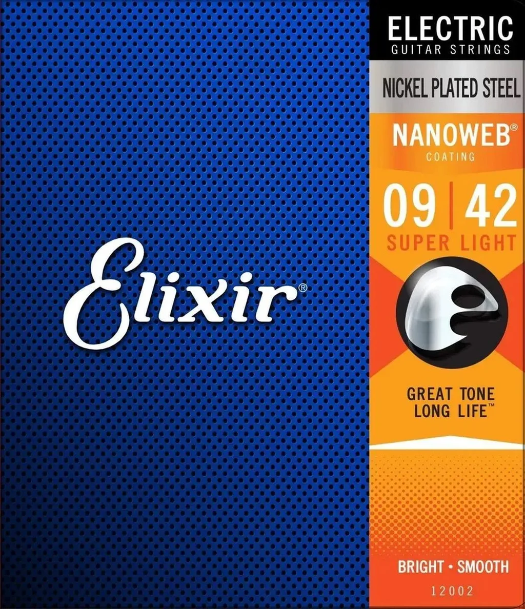 Elixir 12002 NANOWEB Комплект струн для электрогитары, фото №1
