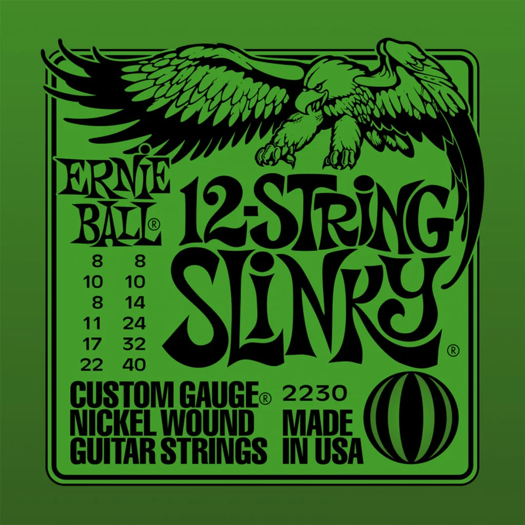 Ernie Ball 2230 струны для 12стр.эл.гитары Nickel Wound  (08-22)