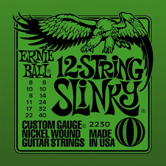 Ernie Ball 2230 струны для 12стр.эл.гитары Nickel Wound  (08-22)