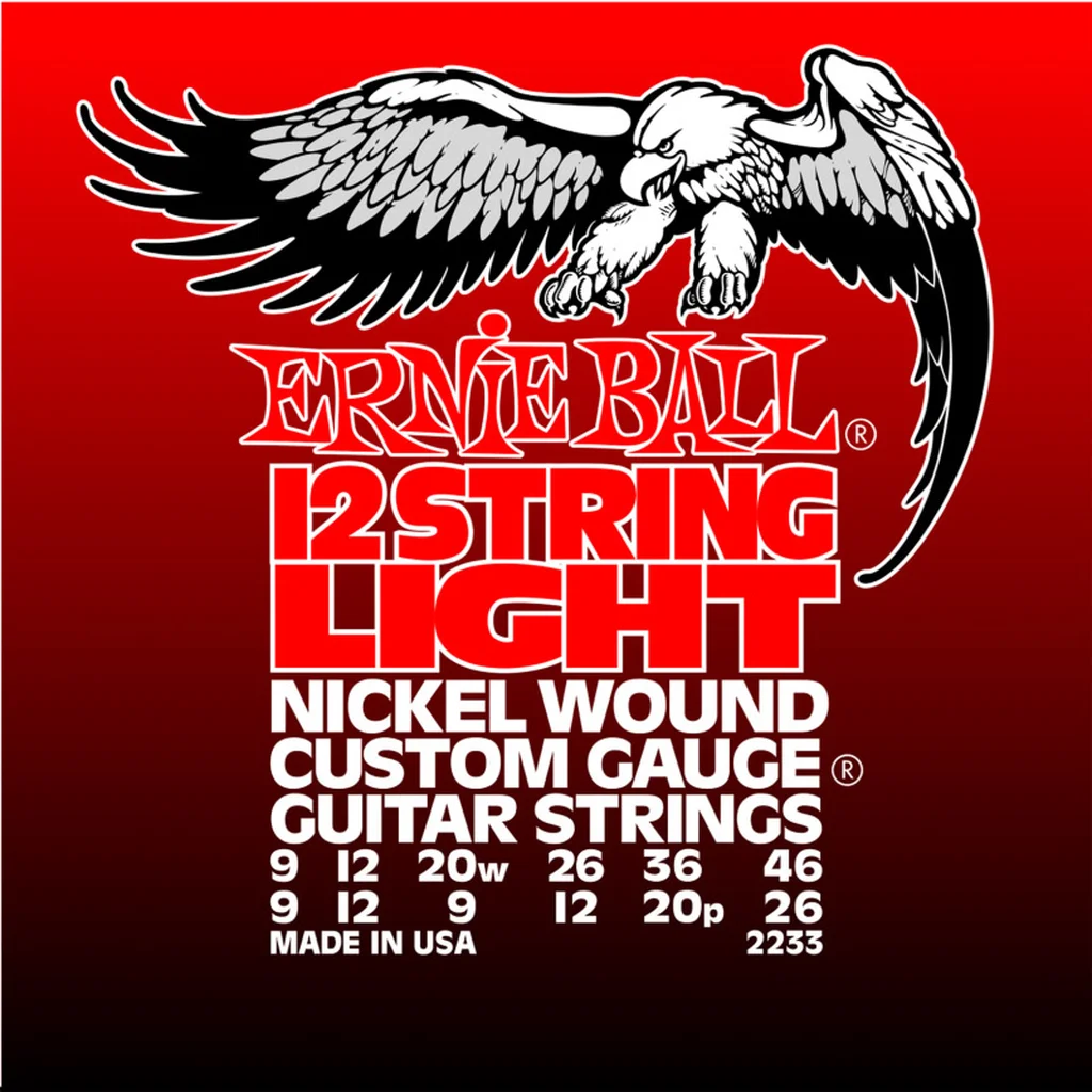 Ernie Ball 2233 струны для 12стр.эл.гитары Nickel Wound  (09-26)