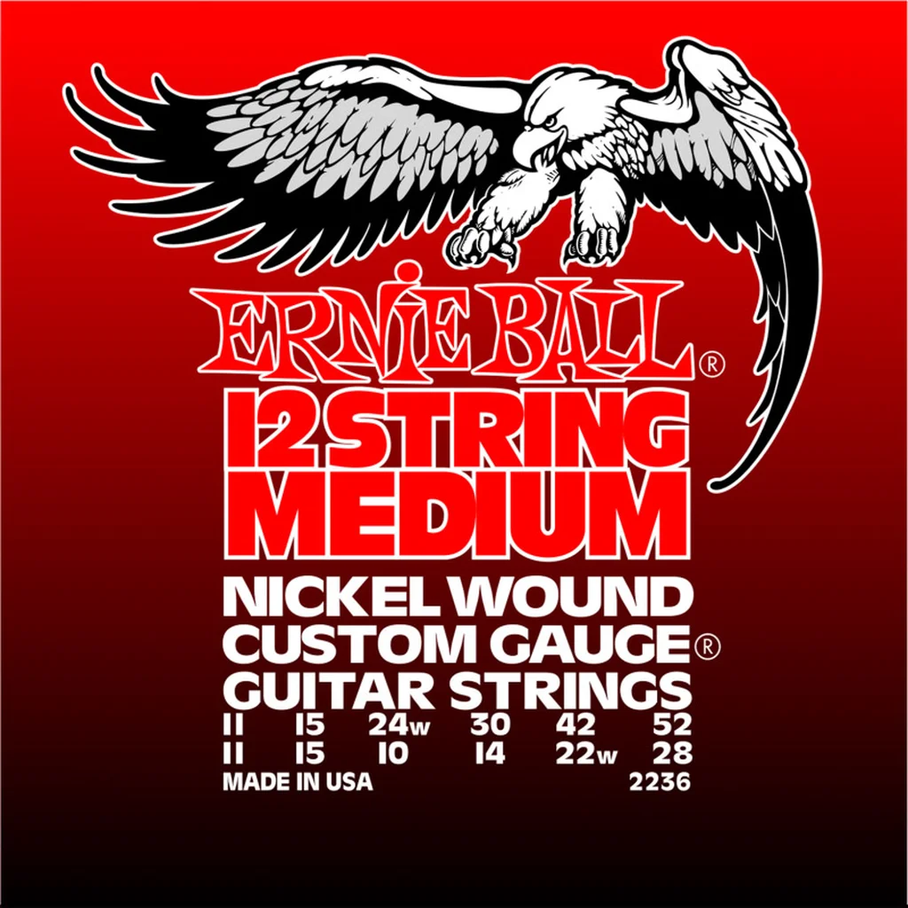 Ernie Ball 2236 струны для 12стр.эл.гитары Nickel Wound  (11-52)