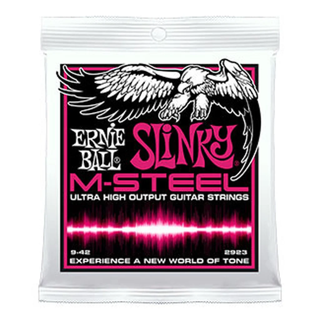 Ernie Ball 2923 струны для эл.гитары M-STEEL Super Slinky  (09-42)