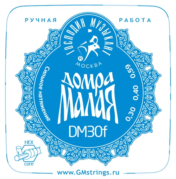 ГОСПОДИН МУЗЫКАНТ DM30F Струны для домры малой
