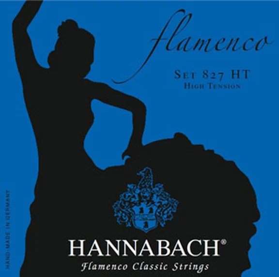 Hannabach 827HT Blue FLAMENCO Струны для классической гитары сильного натяжения.