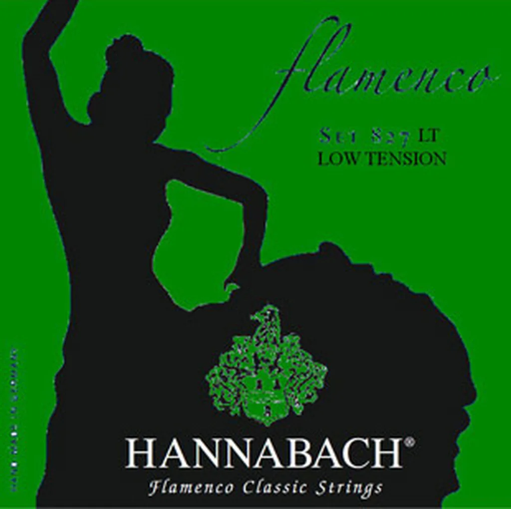 Hannabach 827LT Green FLAMENCO Струны для классической гитары слабого натяжения.
