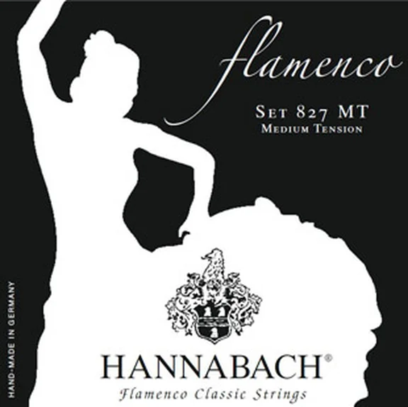Hannabach 827MT Black FLAMENCO Струны для классической гитары среднего натяжения.