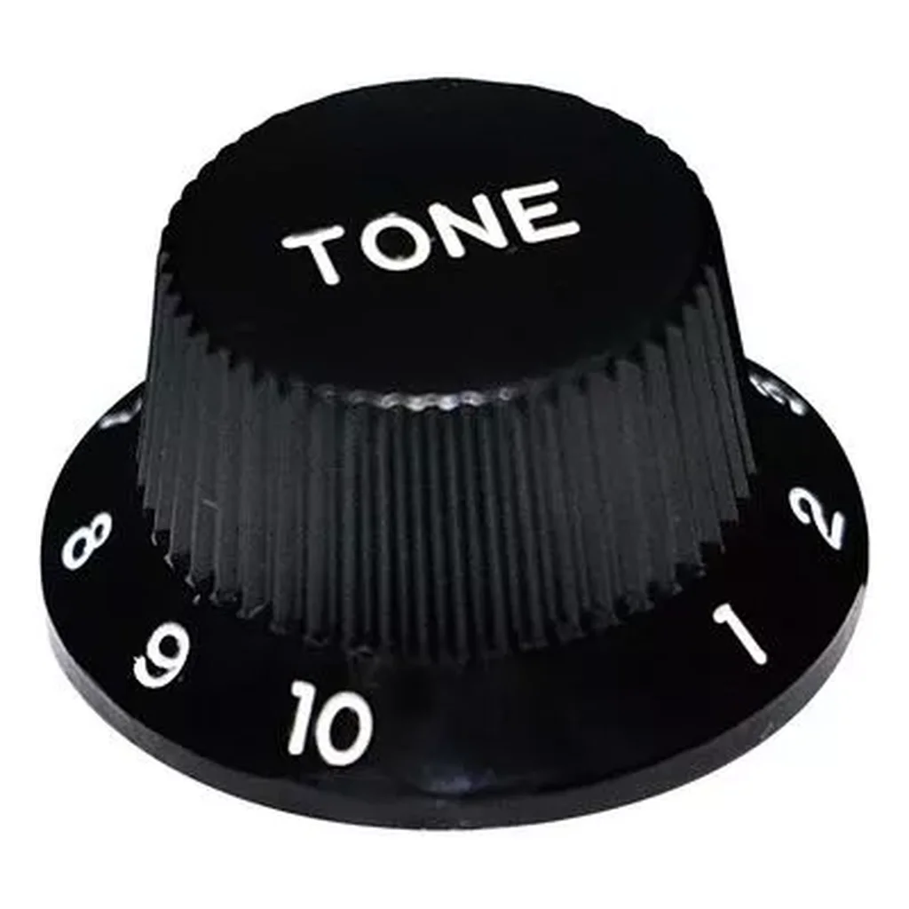 Hosco KB-240TI Ручка потенциометра, Tone, черная, дюймы