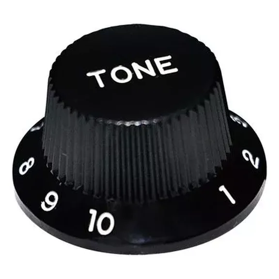 Hosco KB-240TI Ручка потенциометра, Tone, черная, дюймы