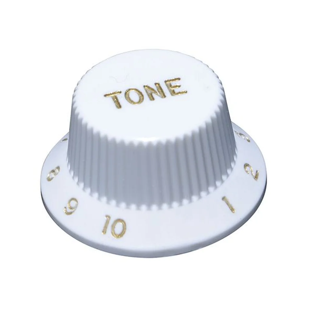 Hosco KW-240TI Ручка потенциометра, Tone, белая, дюймы