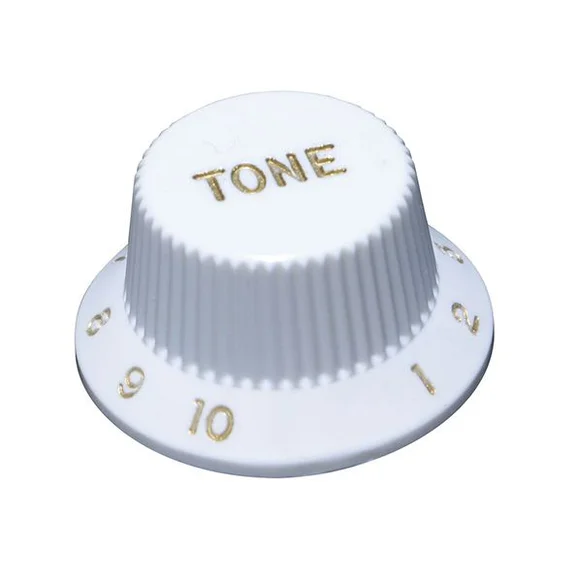 Hosco KW-240TI Ручка потенциометра, Tone, белая, дюймы