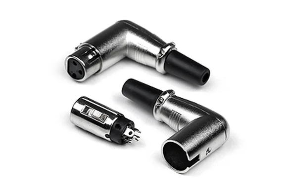 Invotone XLR3F200C Разъем XLR мама, 3P угловой - 0