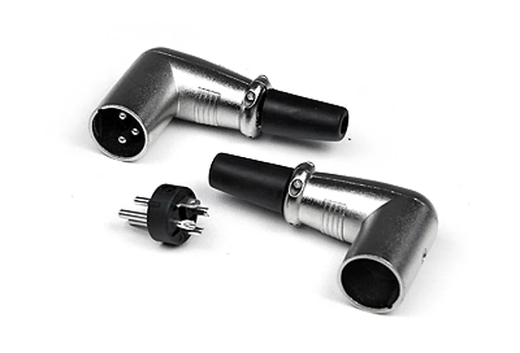 Invotone XLR3M200C Разъем XLR папа, 3P угловой, фото №1
