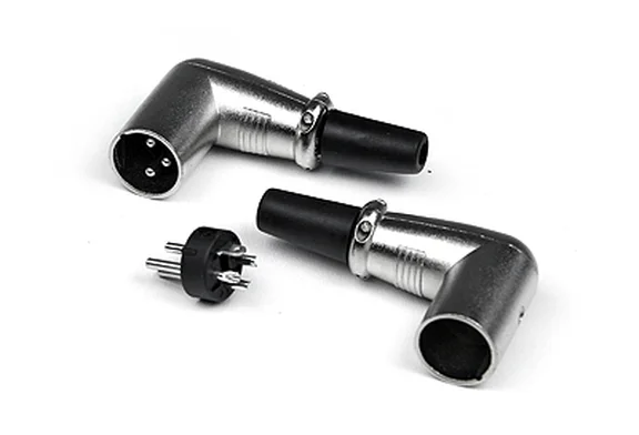 Invotone XLR3M200C Разъем XLR папа, 3P угловой - 0