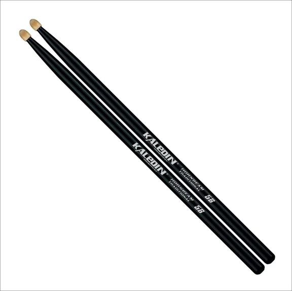 Kaledin Drumsticks 7KLHBBK5B Black 5B Барабанные палочки, граб, флуоресцентные