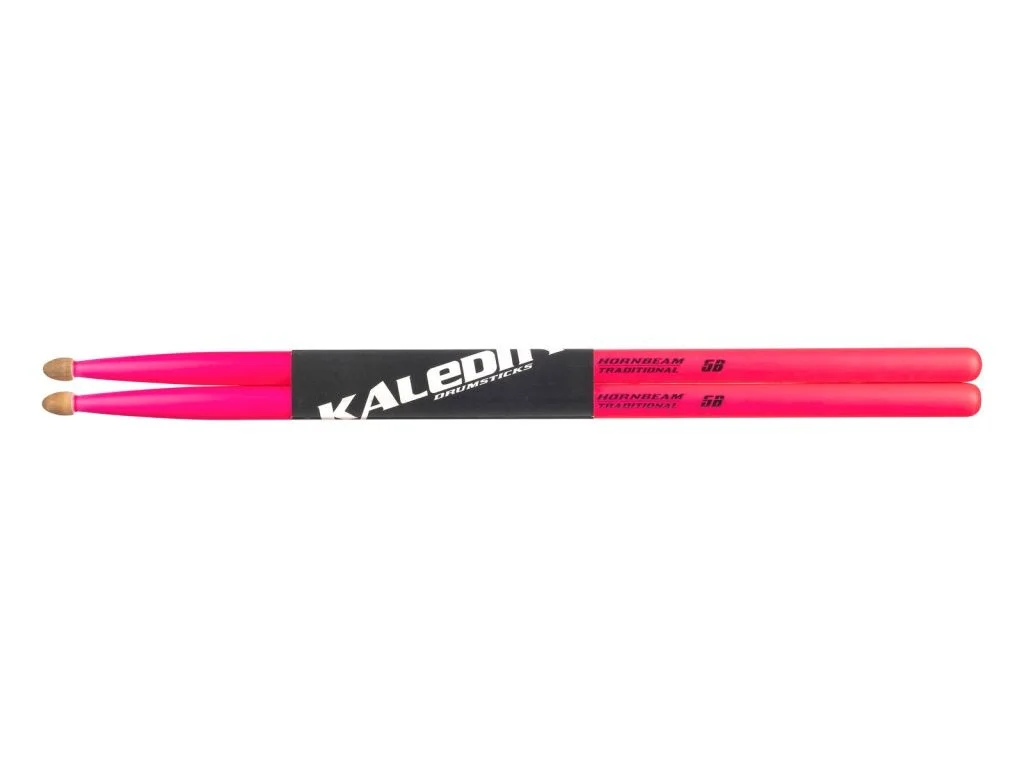 Kaledin Drumsticks 7KLHBPK5B Pink 5B Барабанные палочки, граб, флуоресцентные розовые
