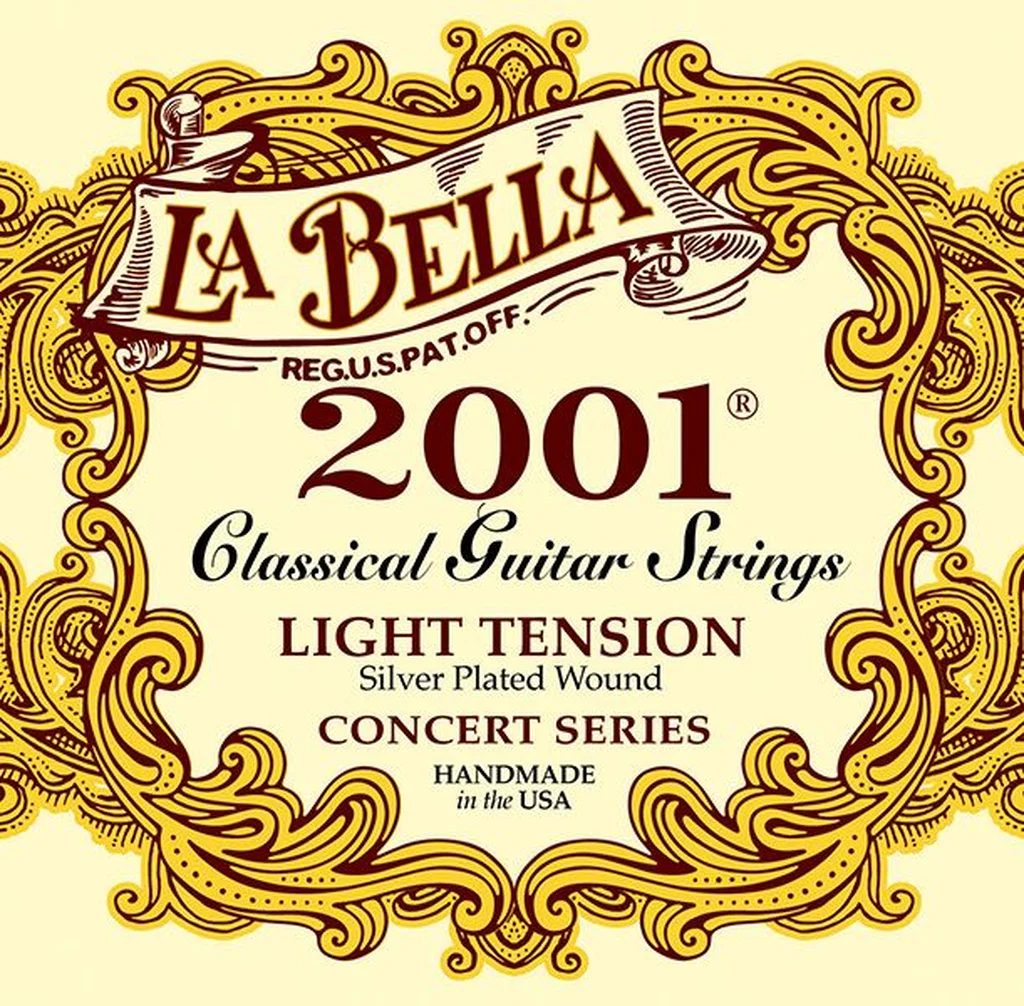 La Bella 2001L 2001 Light Комплект струн для классической гитары, слабое натяжение, посеребренные
