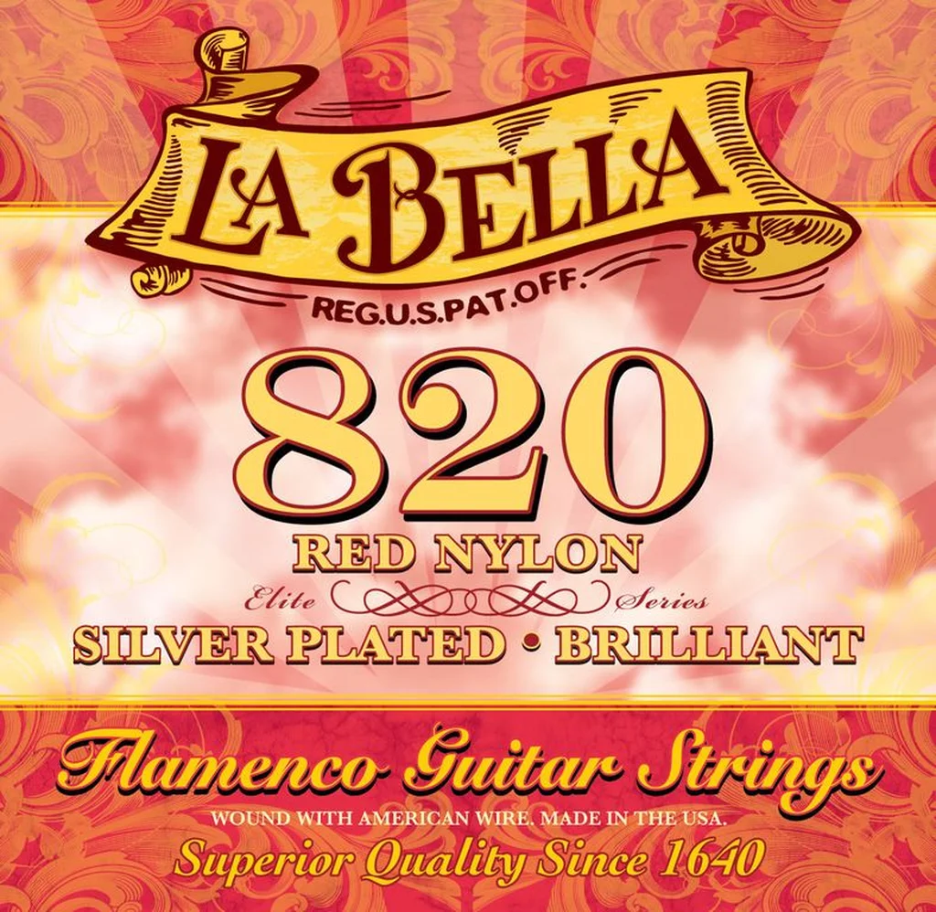 La Bella 820 Flamenco Red Cтруны для классической гитары фламенко.