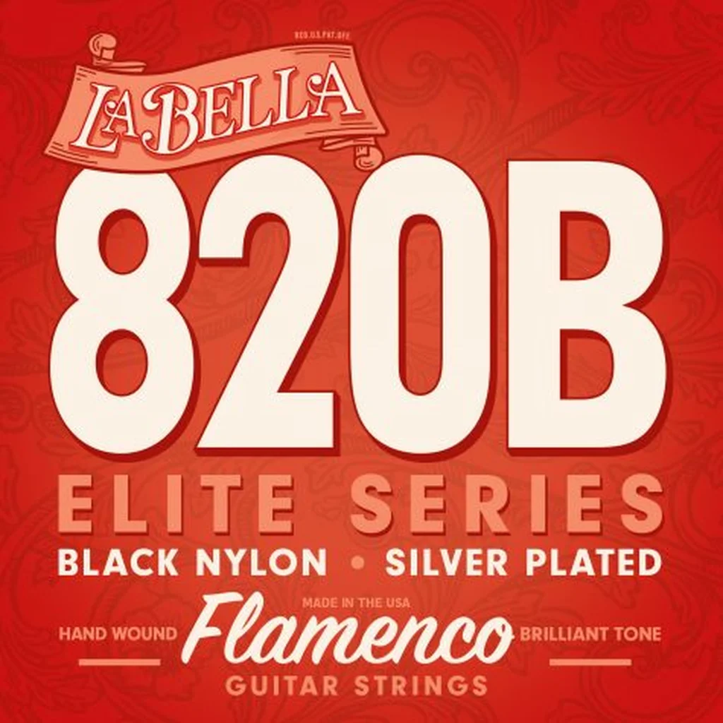 La Bella 820B Flamenco Black Cтруны для классической гитары фламенко. Верхние струны - черный нейл