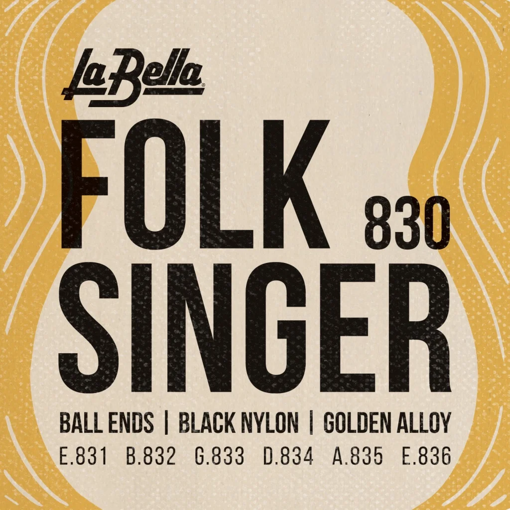 La Bella 830 Folksinger Комплект струн для классической гитары с наконечником "шарик"., фото №1