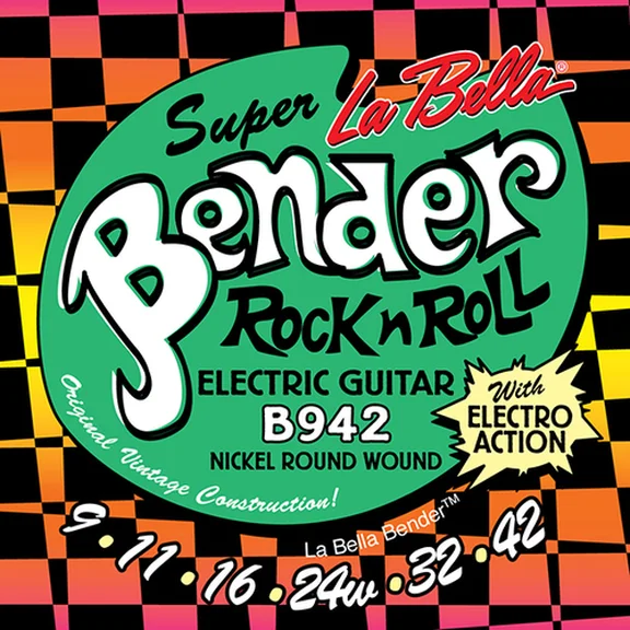La Bella B942 The Bender Super Комплект струн для электрогитары, никелированные, 9-42
