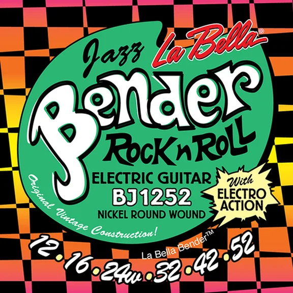 La Bella BJ1252 The Bender Jazz Комплект струн для электрогитары, никелированные, 12-52