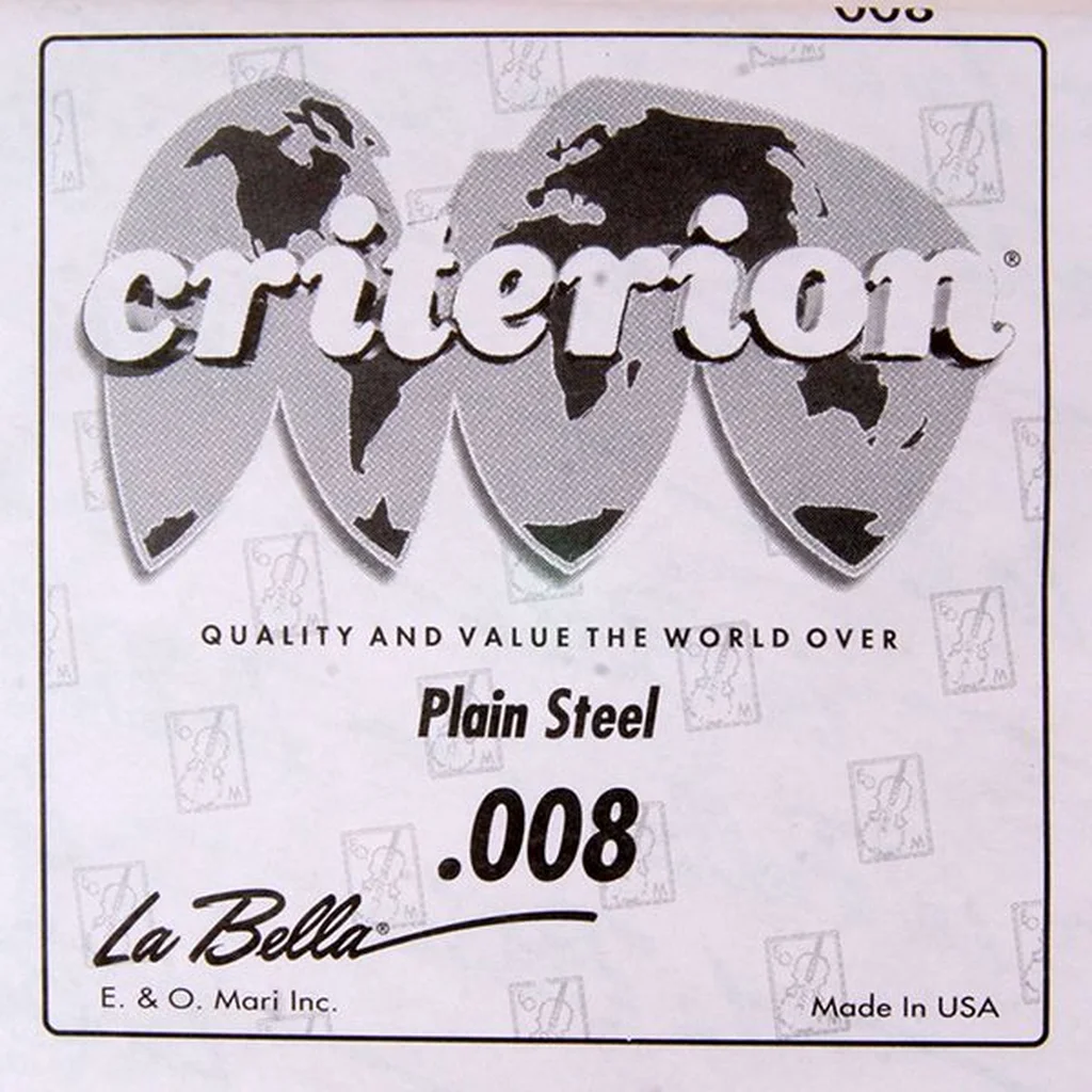 La Bella CPS008 Отдельная 1-я струна диаметр 0,008, сталь, (упаковка только по 12 шт.) La Bella