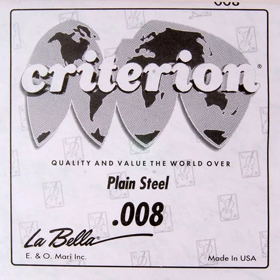 La Bella CPS008 Отдельная 1-я струна диаметр 0,008, сталь, (упаковка только по 12 шт.) La Bella